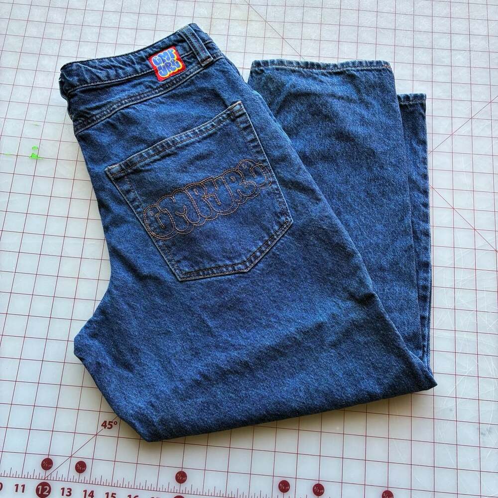 Empyre Baggy Jeans Size 28 Dark Wash Skate Pants Denim